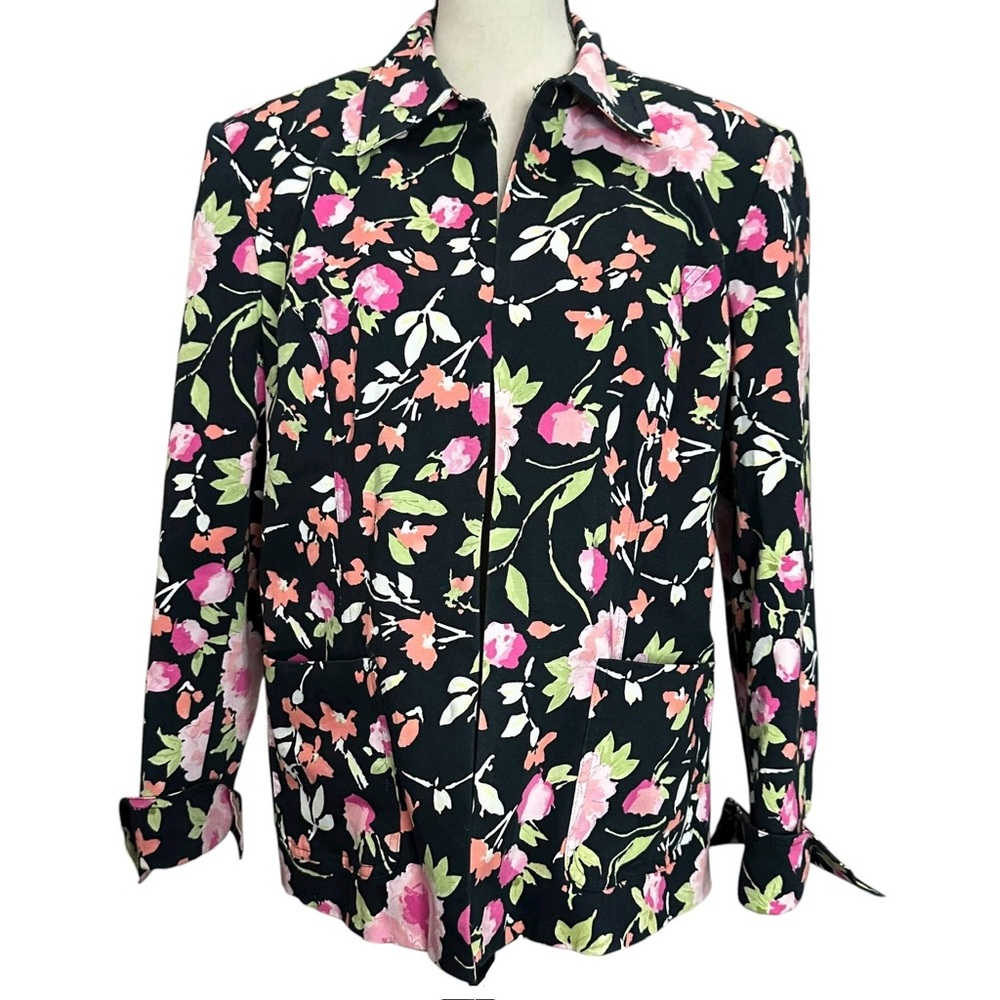 First Issue Blazer XL Floral Black Jacket